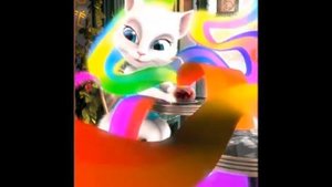 Говорящая Анжела ПОЁТ и пьёт коктейли. Talking Angela