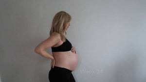 Pregnancy transformation Baby # 2