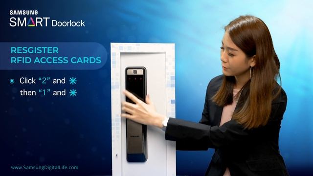 Samsung SHP-DP609 RFID Card Registration