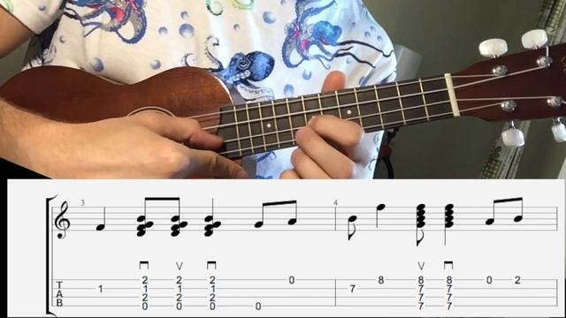 UKULELE. INDIANA JONES UKULELE TUTORIAL