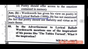 2️⃣William Wordsworth's Previous Year Questions Part-2||Wordsworth from Youth Competition Book