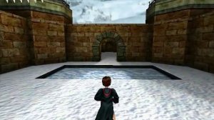 Прохождение Гарри Поттер и Тайная Комната. Зимний двор (Днём)