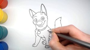 Вольт. Рисуем и раскрашиваем мультики для детей