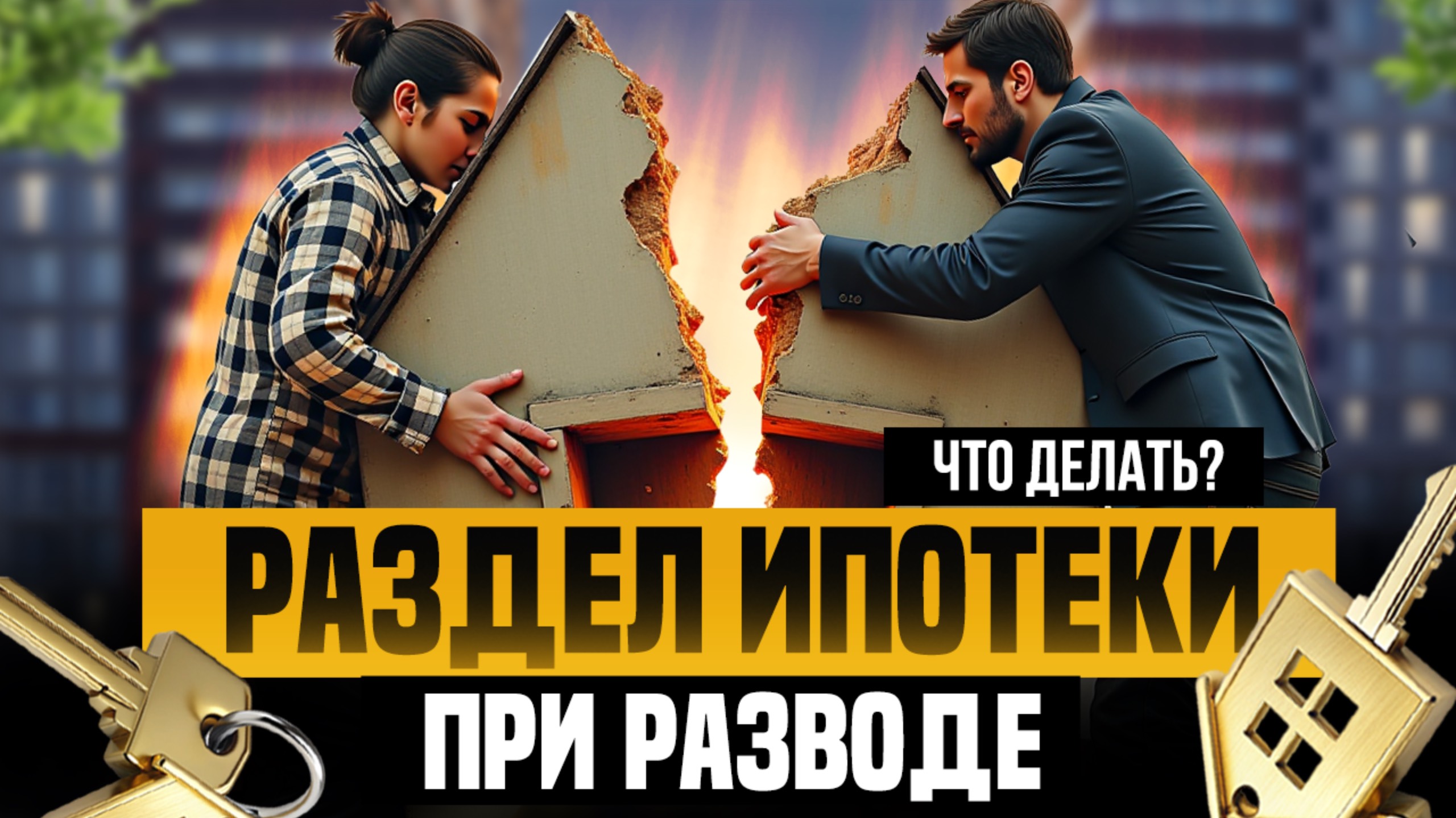 РАЗДЕЛ ИМУЩЕСТВА - ЧТО ДЕЛАТЬ ПРИ РАЗВОДЕ С КВАРТИРОЙ В ИПОТЕКЕ? КАК РАЗДЕЛИТЬ НЕДВИЖКУ В ИПОТЕКЕ?