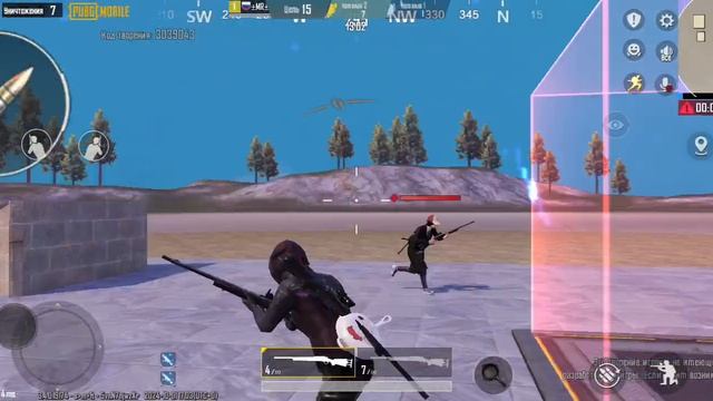 играю против тимейта 1vs1 на м24