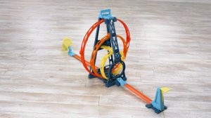 Автотрек Хот Вилс / Hot Wheels Конструктор трасс Тройная петля GLC96