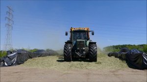Fendt Favorit 824 + Fendt 720 | Grass silage | Gras inkuilen | Gras einfahren | Molenaar Lunteren