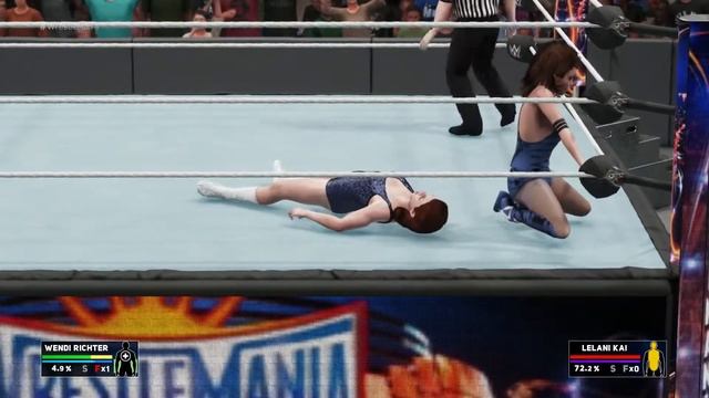 WWE WrestleMania 1: Leilani Kai Vs Wendi Richter #WWE2K18 #WrestleMania #WWE