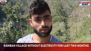 Ramban village without electricity  for last two months