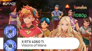 KFA2 X GeForce RTX 4060 Ti Black | Visions of Mana | 1080p (FullHD) разрешение