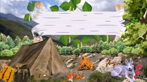 Футаж " Поход", "Турист" для текста. Анимация. Бесплатно.