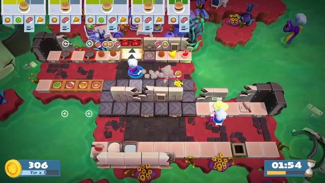 Overcooked 2 - Level 6-5 single player Score: 877