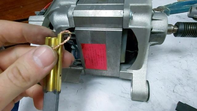 Установка щёток без пайки. на стиральную машинку. смотреть онлайн