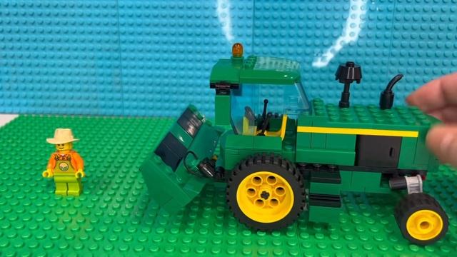 Custom LEGO farming Swather/wind rower cutter. Another John Deere addition to the farm