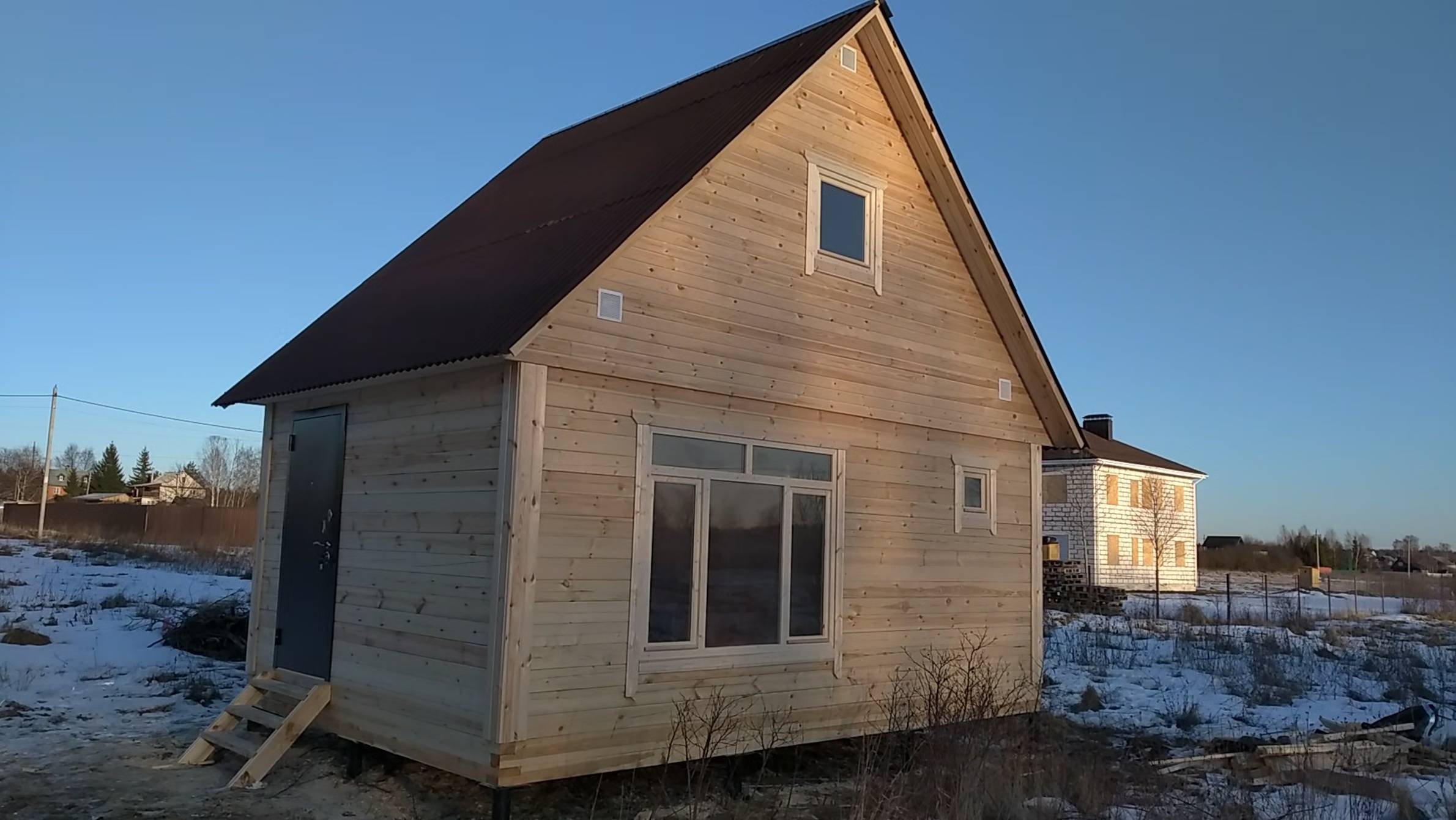 Баня с мансардой 6х4 | 40м2