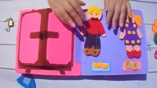 Развивающая книжечка из фетра Developing book # Quiet book