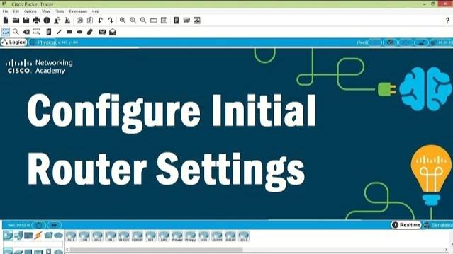 Packet Tracer V7.2 - Configure Initial Router Settings