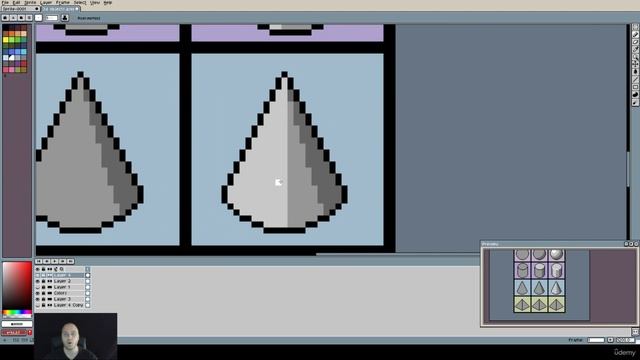 19. Shading a cone. PIXEL ART Master Course