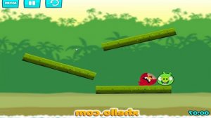 Angry Birds Kick Piggies - FORCE ALL SMALLEST PIGGIES OUT TO RESCUE STELLA!