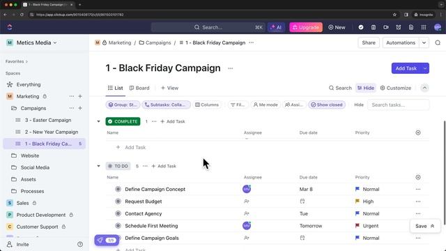 Учебное пособие по ClickUp — Как использовать ClickUp для начинающих смотреть онлайн