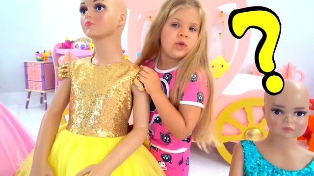 Diana goes to the Princess Ball and sews beautiful dresses смотреть онлайн