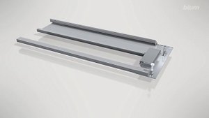 MERIVOBOX высокий внутренний ящик с поперечным рейлингом - монтаж