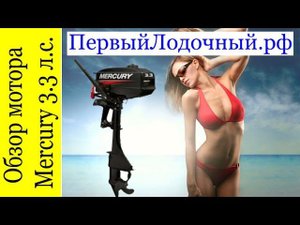 Лодочный мотор Меркури 3.3 в ПервомЛодочном обзоре. Mercury ME 3.3 MH