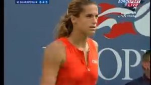 Maria Sharapova vs Amelie Mauresmo US Open 2006 last game