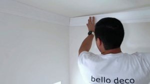 Bello Deco. Монтаж потолочных карнизов.