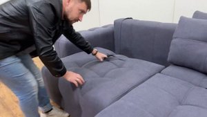 Моне (Спилберг) - прямой диван трансформер. Механизм "Двойная Еврокнижка". Размер дивана: 265х110 см