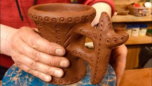 🍯 Традиционная кружка с нетрадиционной ручкой + УЗОР И ДЕКОР Алексей Писарчук Волшебство керамики