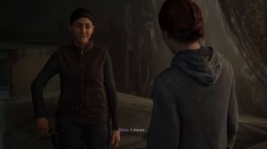 ellie and dina have a cute moment with the weed| The Last of Us II PS5 Gameplay