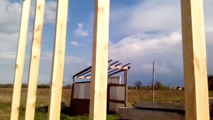 Строительство стен сарая