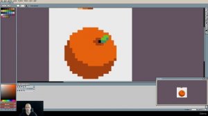 36. Drawing an orange. PIXEL ART Master Course