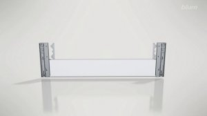 MERIVOBOX высокий внутренний ящик с низкой вставкой - монтаж