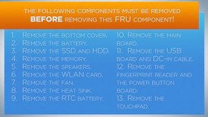 Lenovo Thinkbook FRU_16 Снятие панели клавиатуры / Keyboard bezel removal