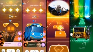 House Head vs Tayo the Little Bus vs Thomas Train Exe vs Bus Eater | Tiles Hop Edm Rush