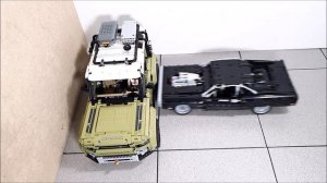 Dodge Charger VS Land Rover Defender 💥 80 KM/H 💥 Lego Technic CRASH test - Fast and Furious