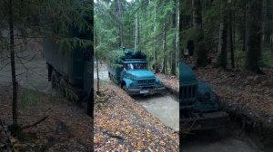 ЗиЛ131 преодолевает ступеньку. Заедет или нет?