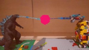 Legendary Godzilla vs Lego Godzilla (part 1)