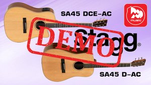 Акустическая гитара STAGG SA45 D-AC - демонстрация звучания