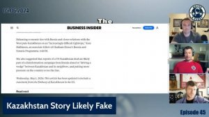 Kazakhstan Story Likely FAKE