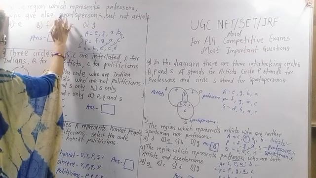 UGC NET/ SET/ JRF And For All Competitive Exams..Exam Preparation. Previous years solved examples👍