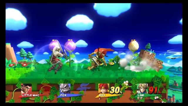 Little Mac (Virus) vs Fox (GamerOS) vs Roy (SageTron) vs Link (Dirk) смотреть онлайн
