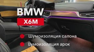 BMW X6M Шумоизоляция салона и колесных арок