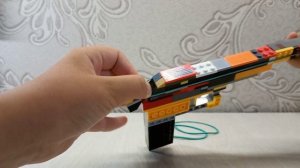 Лего оружие киллера : Нож со стреляющим лезвием, пистолет с глушителем - USP- S.