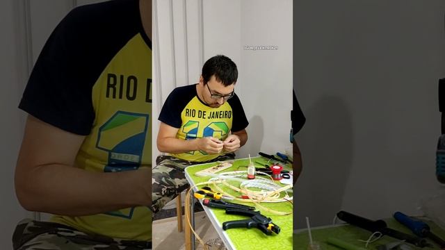 Вот так выглядит час работы и пайка 18 метров LED ленты