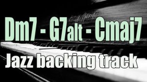 Jazz Backing Track _ II - V7alt - I _ C major