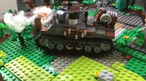 Lego Light M1 Sherman tank test