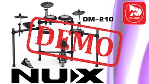 Цифровая ударная установка NUX DM-210 - демонстрация звучания